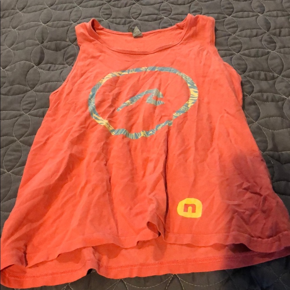 Coral wave Muscle tank